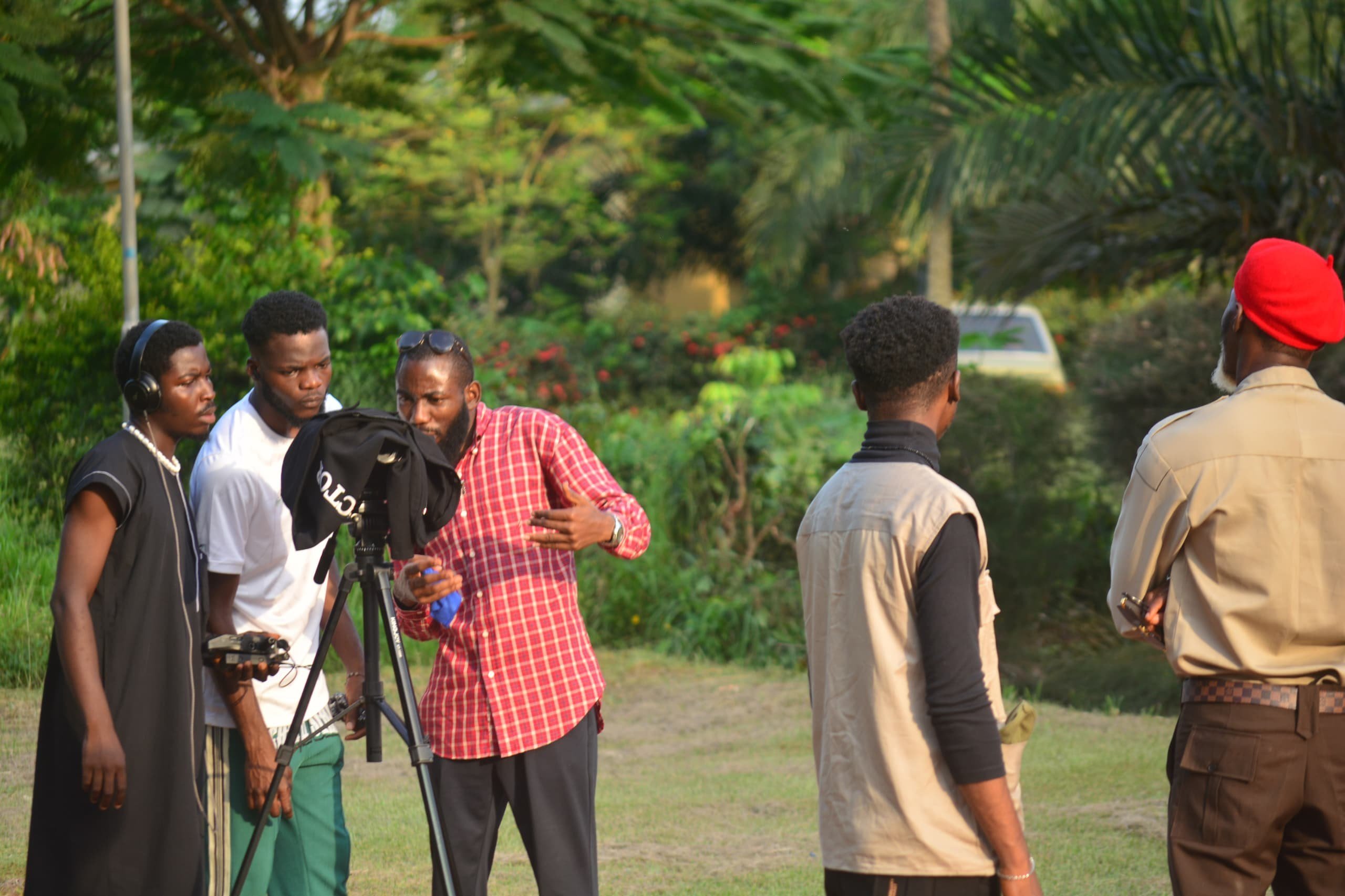 Bano Studios crew on set